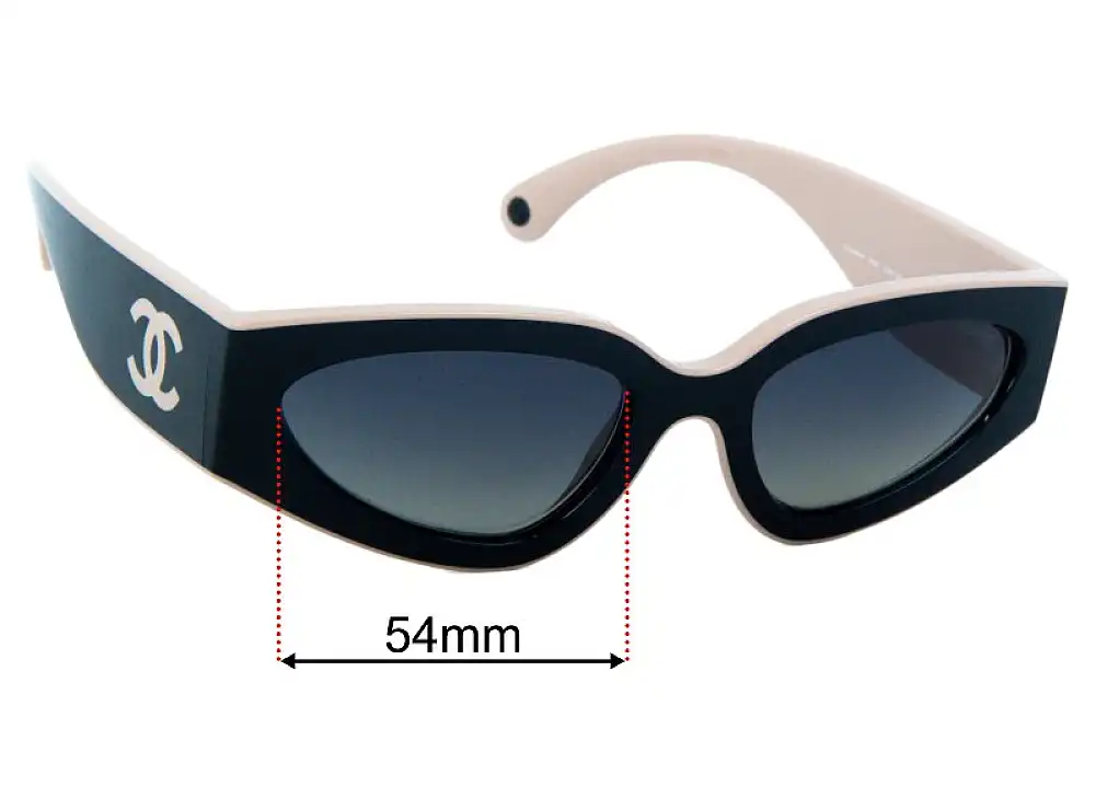 Chanel 6056 54mm Replacement Lenses by Sunglass Fix™
